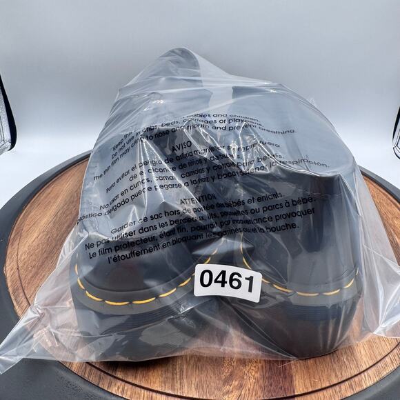 DOC DR MARTENS ADRIAN QUAD Black Leather Platform Tassel Loafer Men 11/Ladies 12 - Picture 8 of 8